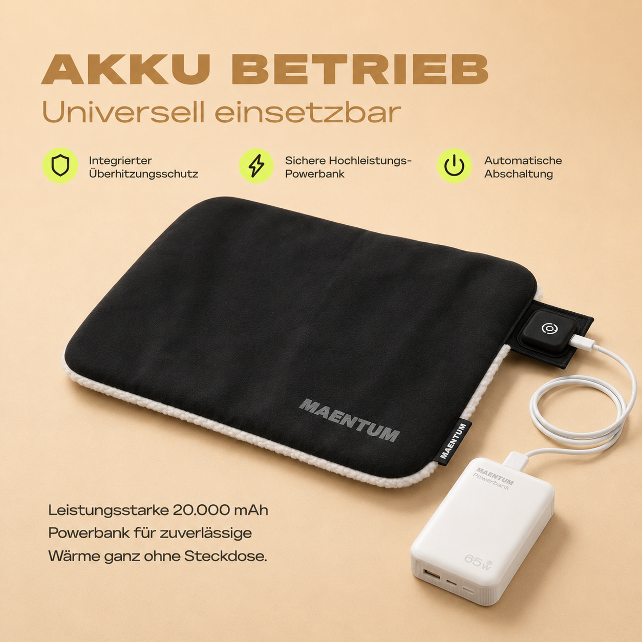 X-TRA Heat Power-Heizkissen mit Akku