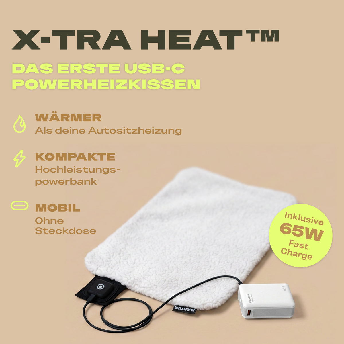X-TRA Heat Power-Heizkissen mit Akku