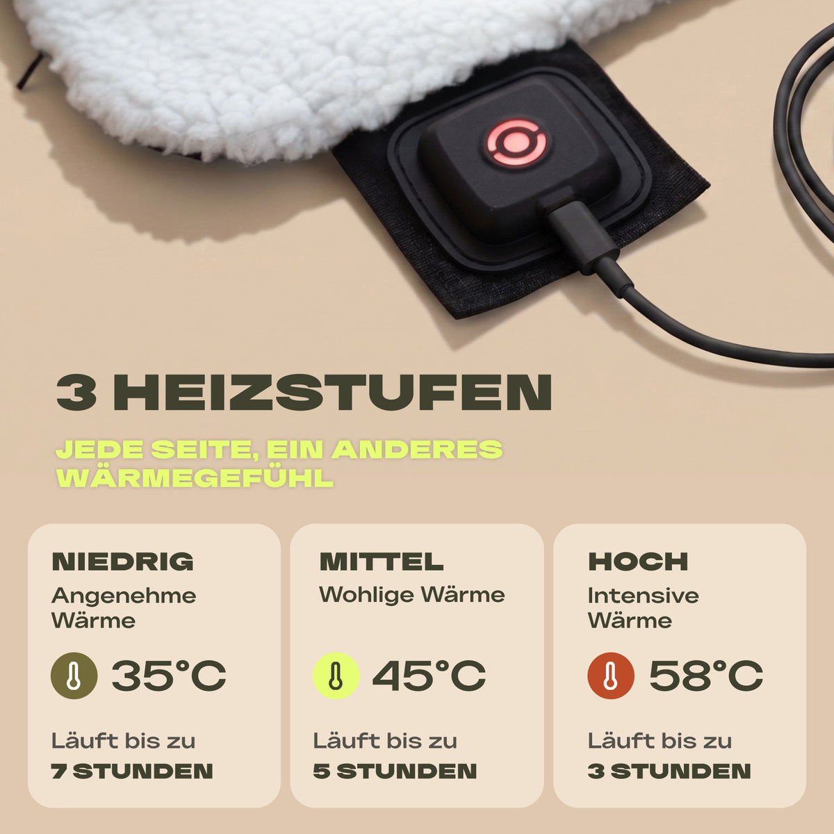 X-TRA Heat Power-Heizkissen mit Akku